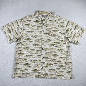 Columbia Shirt Mens XL River‎ Lodge Bass Fish Angler Sportsman Fishing Outdoors